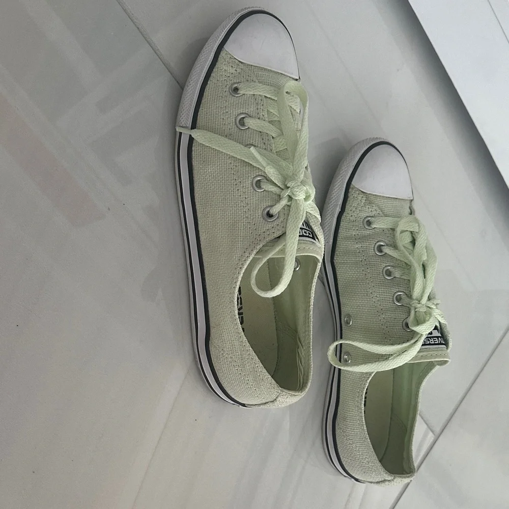 Perfect Easter outfit must have- Converse Mint Green Canvas Sneakers - Picture 10 of 11